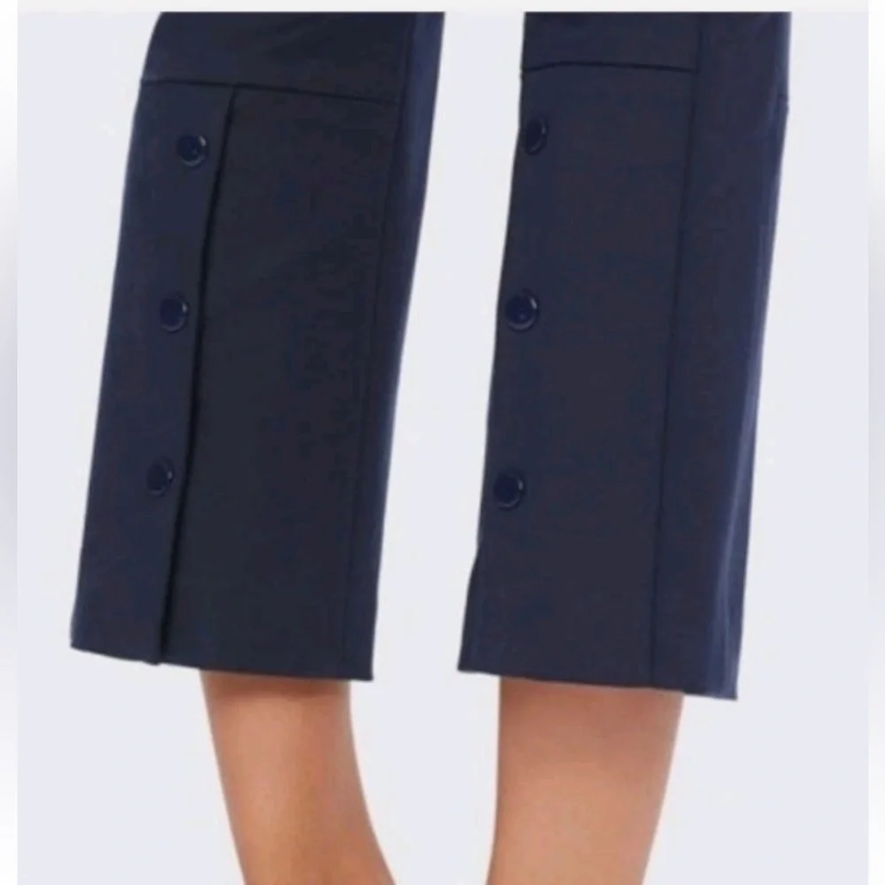 Tory Burch Dark Navy Cropped Ankle Pants - business chic - Picture 2 of 13